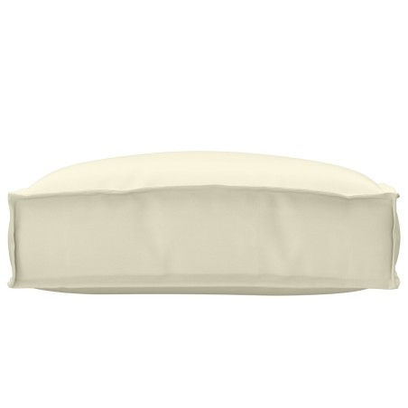 Coussin de palette pour siège Crème 50x50x12 cm Tissu Oxford 