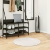 Tapis IZA poils courts style scandinave crème Ø 80 cm 