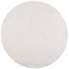 Tapis IZA poils courts style scandinave crème Ø 80 cm 