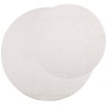 Tapis IZA poils courts style scandinave crème Ø 80 cm 