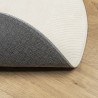 Tapis IZA poils courts style scandinave crème Ø 80 cm 