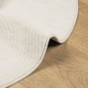 Tapis IZA poils courts style scandinave crème Ø 80 cm 