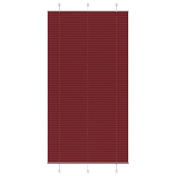 Store plissé rouge bordeaux 105x200 cm largeur du tissu 104,4cm 