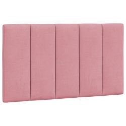 Lit avec matelas rose 80x200 cm velours 