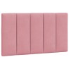 Lit avec matelas rose 80x200 cm velours 