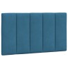 Lit avec matelas bleu 80x200 cm velours 