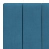 Lit avec matelas bleu 80x200 cm velours 