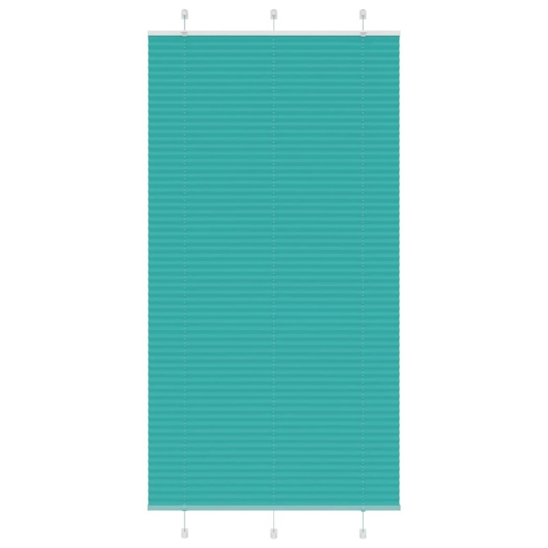 Store plissé vert pétrole 105x200cm largeur du tissu 104,4cm 