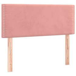 Sommier à lattes de lit avec matelas Rose 90x190 cm Velours 
