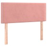 Sommier à lattes de lit avec matelas Rose 90x190 cm Velours 