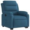 Fauteuil inclinable bleu velours 