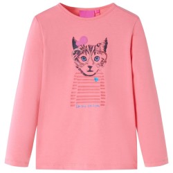 T-shirt enfants à manches longues rose 140 