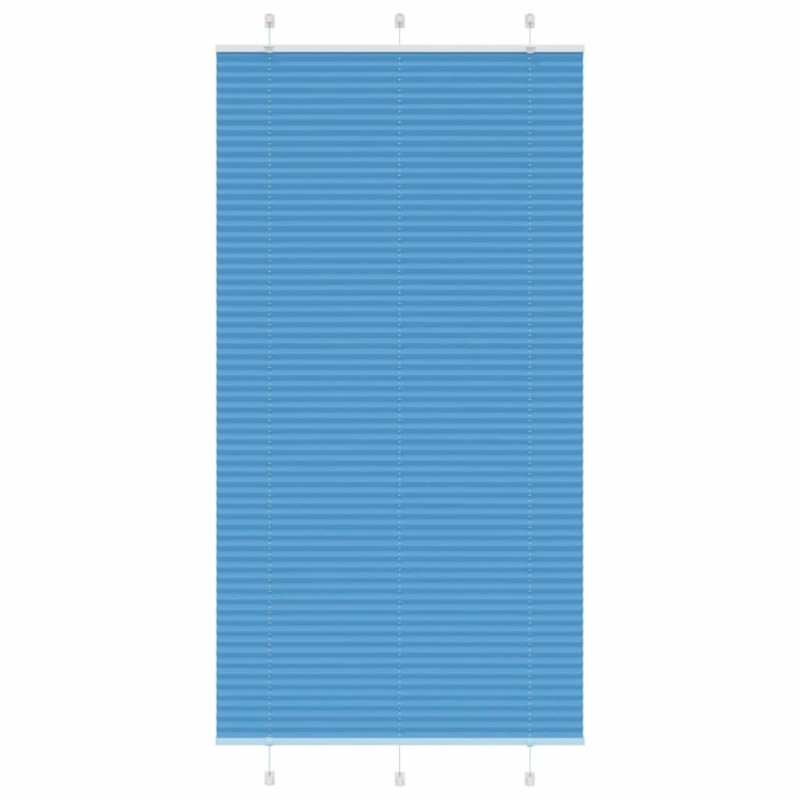 Store plissé bleu 105x200 cm largeur du tissu 104,4cm polyester 