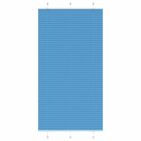 Store plissé bleu 105x200 cm largeur du tissu 104,4cm polyester 