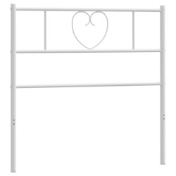 Tête de lit métal blanc 100 cm 