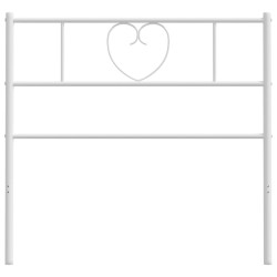 Tête de lit métal blanc 100 cm 