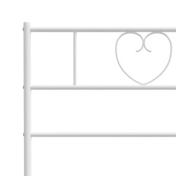 Tête de lit métal blanc 100 cm 