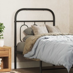 Tête de lit métal noir 75 cm 