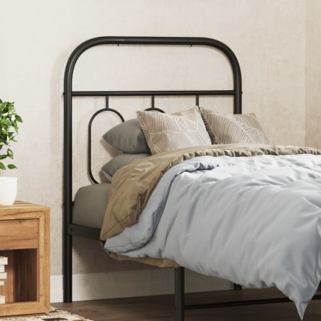 Tête de lit métal noir 75 cm 