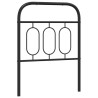 Tête de lit métal noir 75 cm 