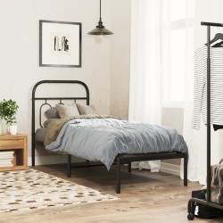 Tête de lit métal noir 75 cm 