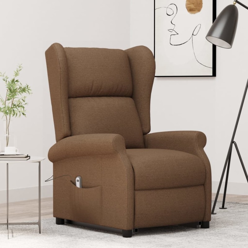 Fauteuil Marron Tissu 