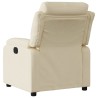 Fauteuil inclinable électrique Crème Tissu 