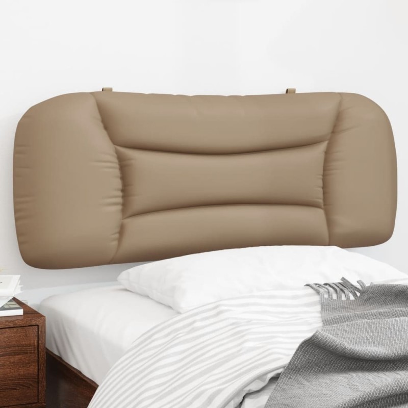 Coussin de tête de lit cappuccino 100 cm similicuir 