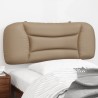 Coussin de tête de lit cappuccino 100 cm similicuir 