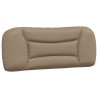 Coussin de tête de lit cappuccino 100 cm similicuir 