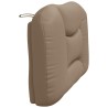 Coussin de tête de lit cappuccino 100 cm similicuir 