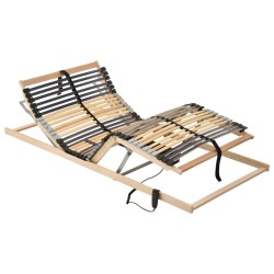 Sommier à lattes électrique sans matelas avec 7 zones 70x200 cm 