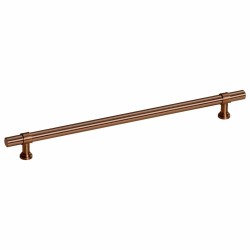 Poignées d'armoire 5 pcs bronze 480 mm acier inoxydable 