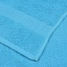 Serviettes d'invité 10 pcs turquoise 30x50cm 360g/m² 100% coton 