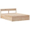 Cadre de lit sans matelas 150x200 cm bois de pin massif 