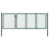 Portail de jardin Acier 100x350 cm Vert 