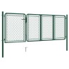 Portail de jardin Acier 100x350 cm Vert 