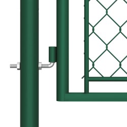 Portail de jardin Acier 100x350 cm Vert 