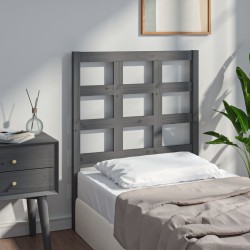 Tête de lit Gris 80,5x4x100 cm Bois massif de pin 