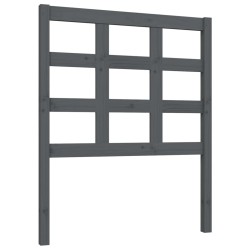 Tête de lit Gris 80,5x4x100 cm Bois massif de pin 