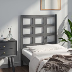 Tête de lit Gris 80,5x4x100 cm Bois massif de pin 
