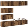 Ensemble de meuble TV mural 6 pcs vieux bois bois d'ingénierie 