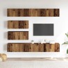 Ensemble de meuble TV mural 6 pcs vieux bois bois d'ingénierie 