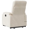 Fauteuil inclinable de massage électrique beige microfibres 