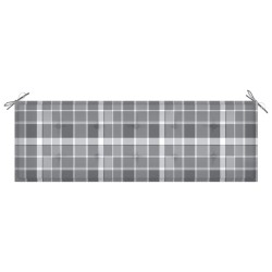 Banc de jardin empilable et coussin 159 cm Bois de teck massif 