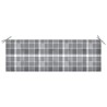 Banc de jardin empilable et coussin 159 cm Bois de teck massif 