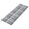 Banc de jardin empilable et coussin 159 cm Bois de teck massif 