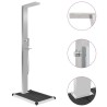 Douche d'extérieur avec receveur de douche WPC Acier inoxydable 