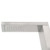 Douche d'extérieur avec receveur de douche WPC Acier inoxydable 