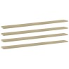 Panneaux bibliothèque 4 pcs Chêne sonoma 100x10x1,5cm Aggloméré 